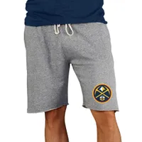 College Concepts Men's Denver Nuggets Grey Mainstream Shorts