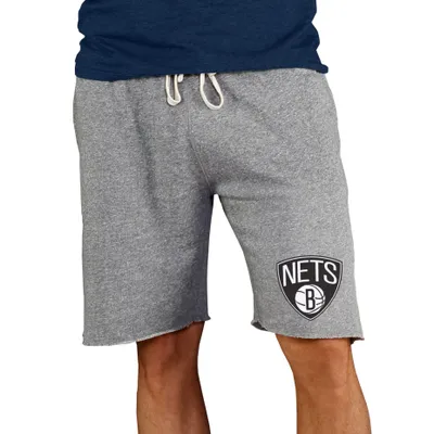 College Concepts Men's New York Nets Grey Mainstream Shorts