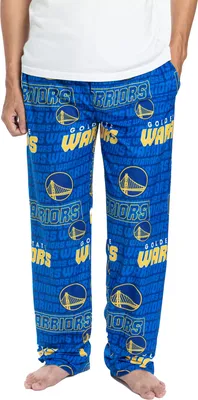 Concepts Sports Golden State Warriors Royal All Over Print Knit Pants