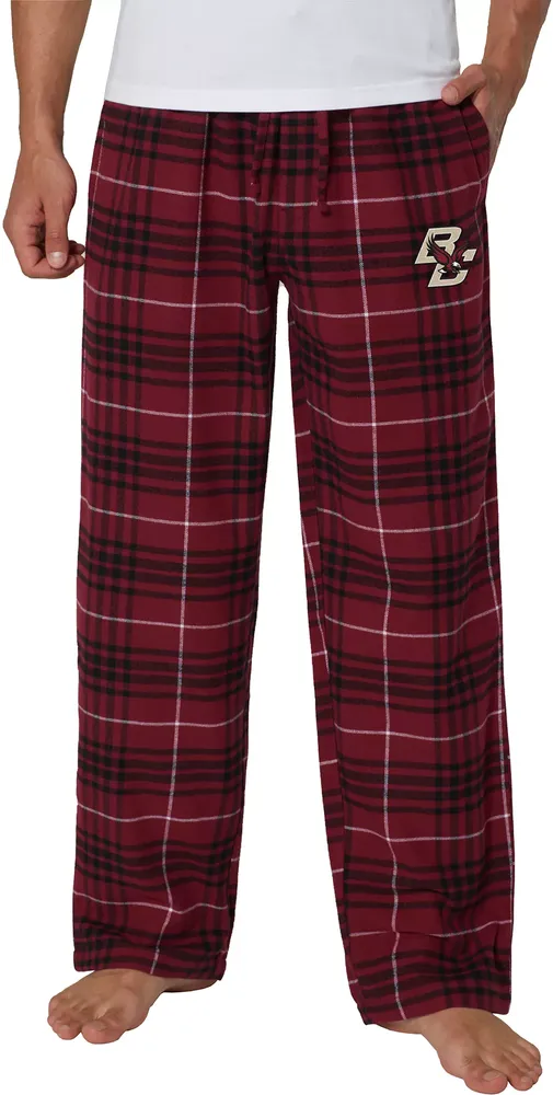 College Concepts Men's Boston Eagles Maroon Concord Flannel Pants