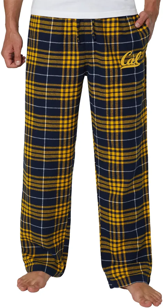 College Concepts Men's Cal Golden Bears Blue Concord Flannel Pants