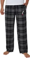 College Concepts Men's Cincinnati Bearcats Black Concord Flannel Pants