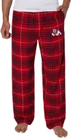 College Concepts Men's Fresno State Bulldogs Cardinal Concord Flannel Pants