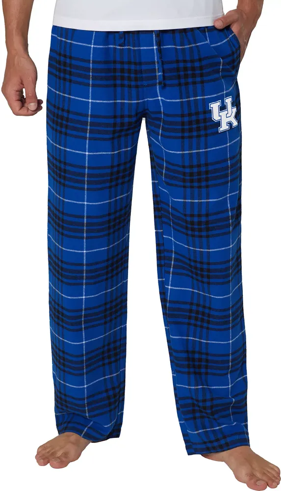 College Concepts Men's Kentucky Wildcats Blue Concord Flannel Pants