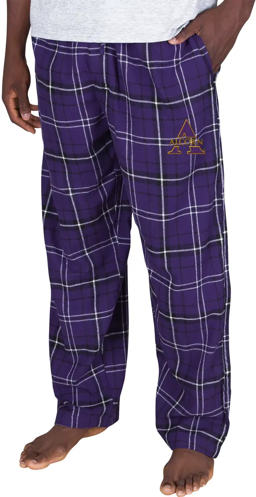 College Concepts Men's Alcorn State Braves Purple Concord Flannel Pants