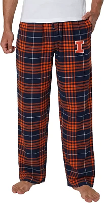 College Concepts Men's Illinois Fighting Illini Orange Concord Flannel Pants