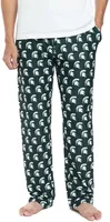 College Concepts Men's Michigan State Spartans Green Gauge Knit Fleece Pants