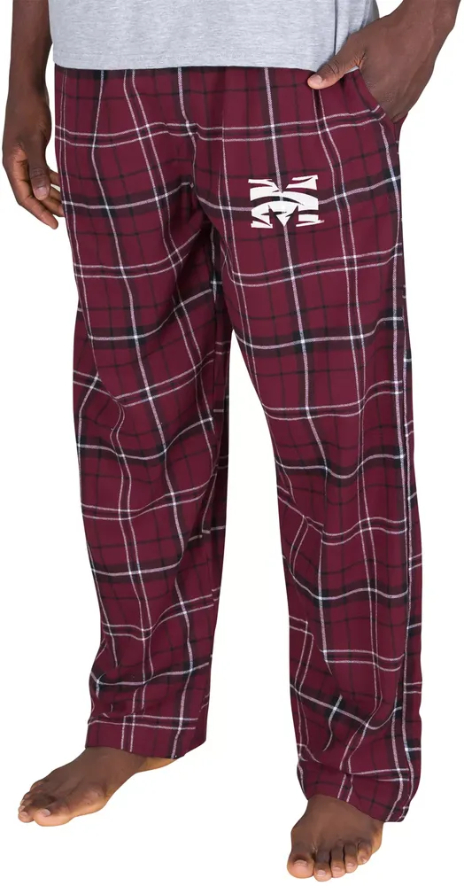 College Concepts Men's Morehouse Maroon Tigers Concord Flannel Pants