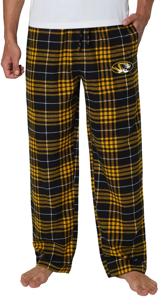 College Concepts Men's Missouri Tigers Black Concord Flannel Pants