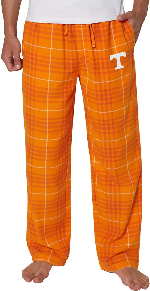 College Concepts Men's Tennessee Volunteers Tennessee Orange Concord Flannel Pants