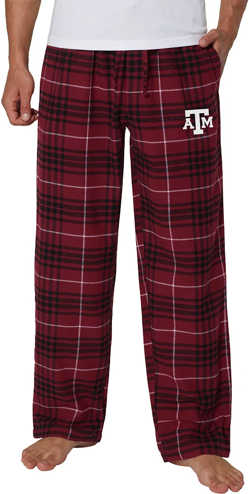 College Concepts Men's Texas A&M Aggies Maroon Concord Flannel Pants