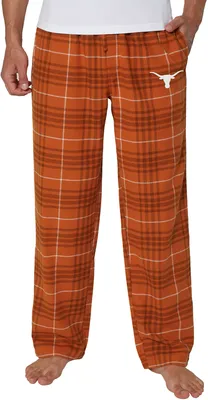 College Concepts Men's Texas Longhorns Burnt Orange Concord Flannel Pants