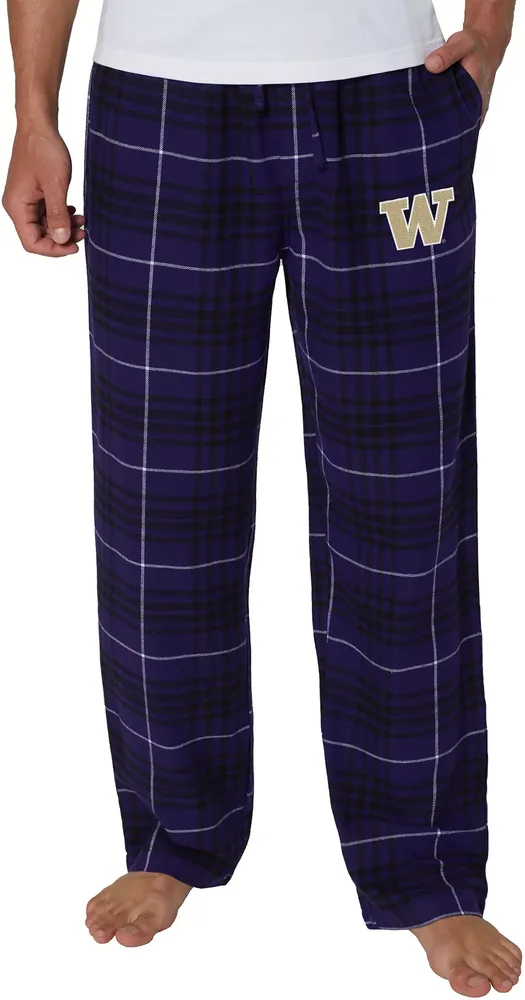 College Concepts Men's Washington Huskies Purple Concord Flannel Pants