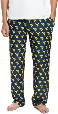 College Concepts Men's West Virginia Mountaineers Blue Gauge Knit Fleece Pants