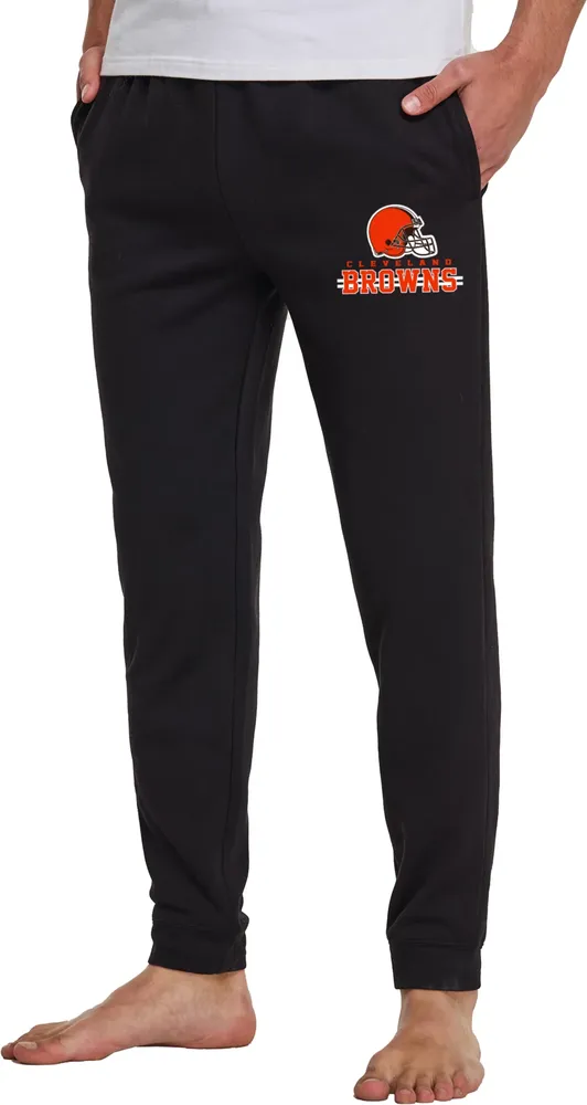 Concepts Sport Men's Cleveland Browns Black Biscayne Flannel Pants