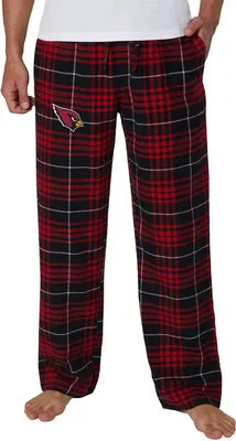 Concepts Sport Men's Arizona Cardinals Concord Black Flannel Pants