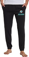 Concepts Sport Men's Miami Dolphins Black Biscayne Flannel Pants