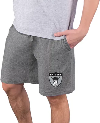 Concepts Sport Men's Las Vegas Raiders Quest Knit Grey Shorts