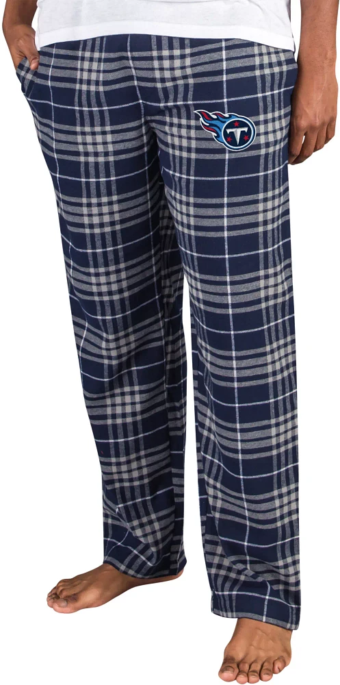 Concepts Sport Men's Tennessee Titans Concord Navy Flannel Pants