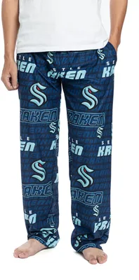 Concepts Sport Men's Seattle Kraken Gauge Navy Knit Pajama Pants