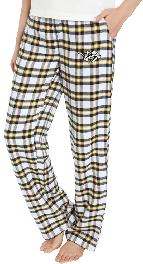 Concepts Sport Women's Nashville Predators Flannel Navy Pajama Pants