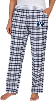 College Concepts Women's BYU Cougars Blue/White Sienna Flannel Pants