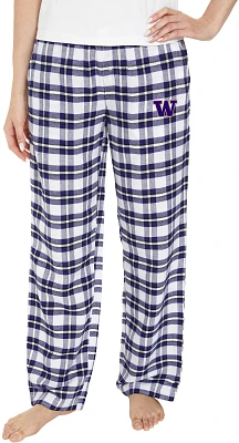 College Concepts Women's Washington Huskies Purple/Gold Sienna Flannel Pants