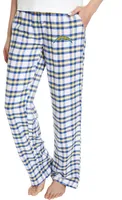 Concepts Sport Women's Los Angeles Chargers Royal Sienna Flannel Pants