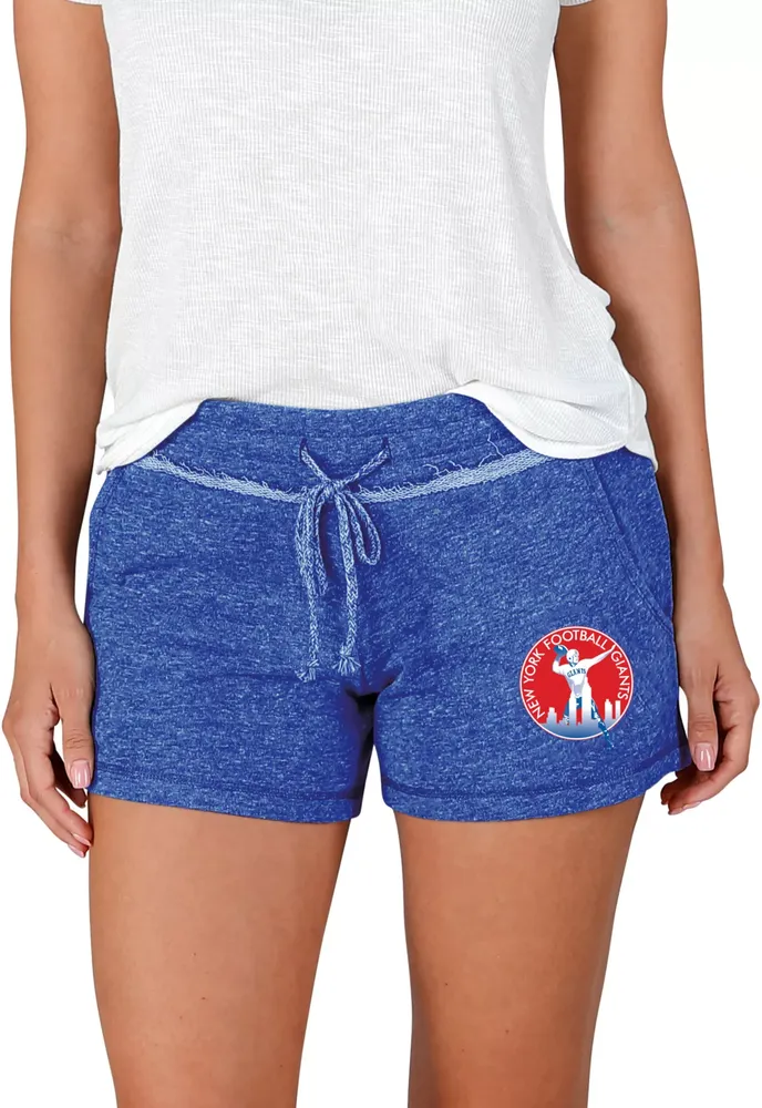 Concepts Sport Women's New York Giants Mainstream Terry Royal Shorts