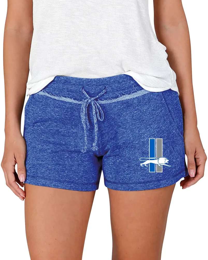 Concepts Sport Women's Detroit Lions Mainstream Terry Royal Shorts