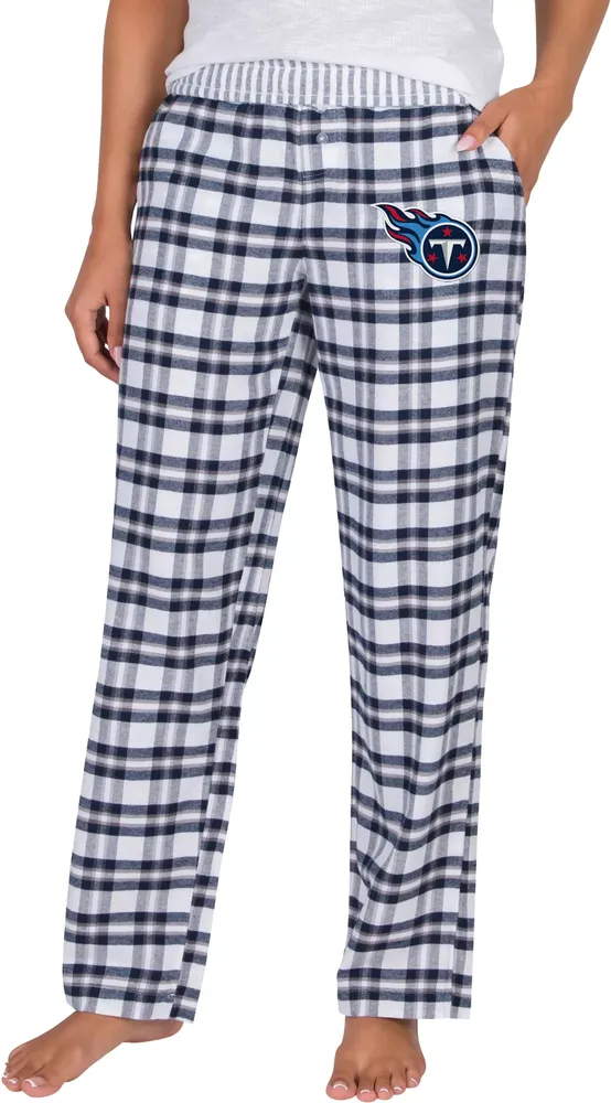 Concepts Sport Women's Tennessee Titans Navy Sienna Flannel Pants