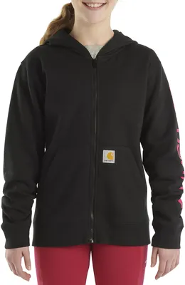 Carhartt Girls' Long Sleeve Full Zip Sweatshirt