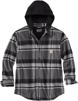 Carhartt Men's Flannel Hooded Shirt Jacket