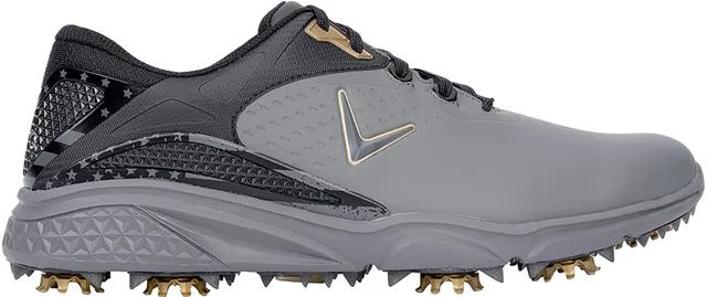 Callaway Coronado V2 Golf Shoes Mens Size 14 Black Gray Lace Up Spikes