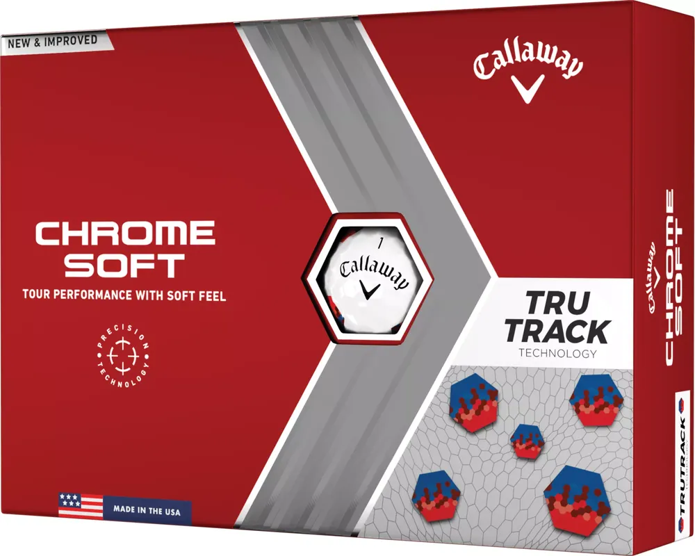 Callaway 2023 Chrome Soft Red & Blue TruTrack Golf Balls