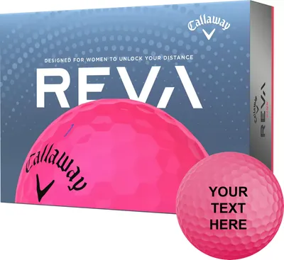 Callaway Women's 2023 REVA Pink Personalized Golf Balls