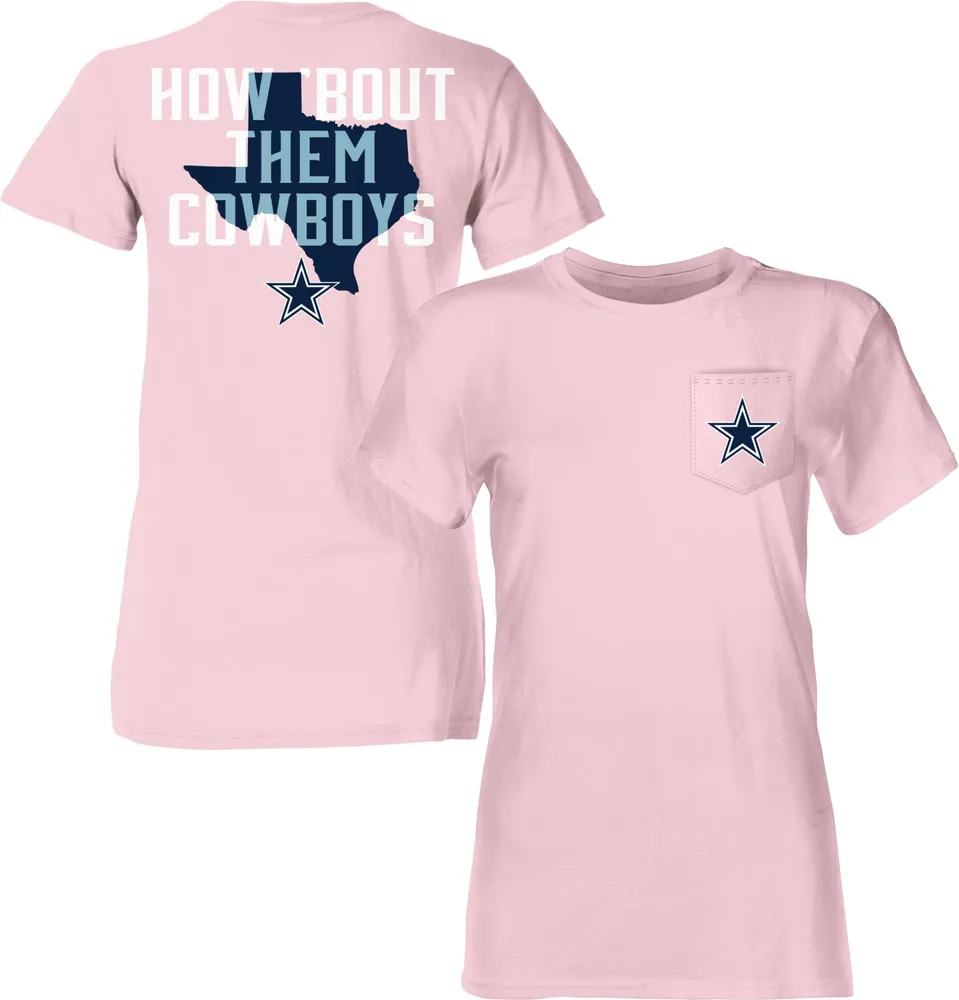 Dallas Cowboys Adult Varsity Helmet Pink T-Shirt