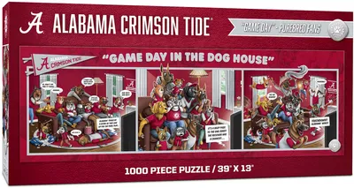 YouTheFan Alabama Crimson Tide Game Day in the Dog House 1000-Piece Puzzle