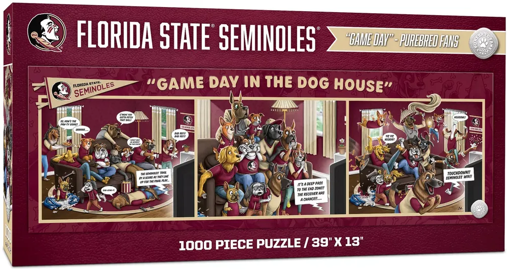 YouTheFan Florida State Seminoles Game Day in the Dog House 1000-Piece Puzzle