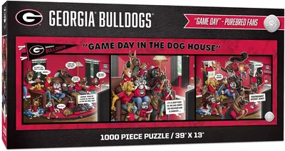 YouTheFan Georgia Bulldogs Game Day in the Dog House 1000-Piece Puzzle