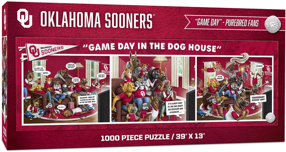 YouTheFan Oklahoma Sooners Game Day in the Dog House 1000-Piece Puzzle