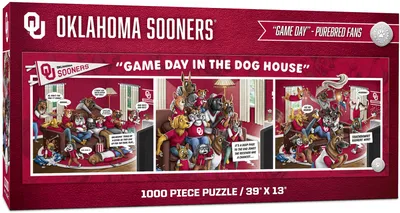 YouTheFan Oklahoma Sooners Game Day in the Dog House 1000-Piece Puzzle