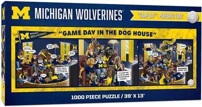 YouTheFan Michigan Wolverines Game Day in the Dog House 1000-Piece Puzzle