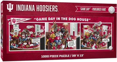 YouTheFan Indiana Hoosiers Game Day in the Dog House 1000-Piece Puzzle