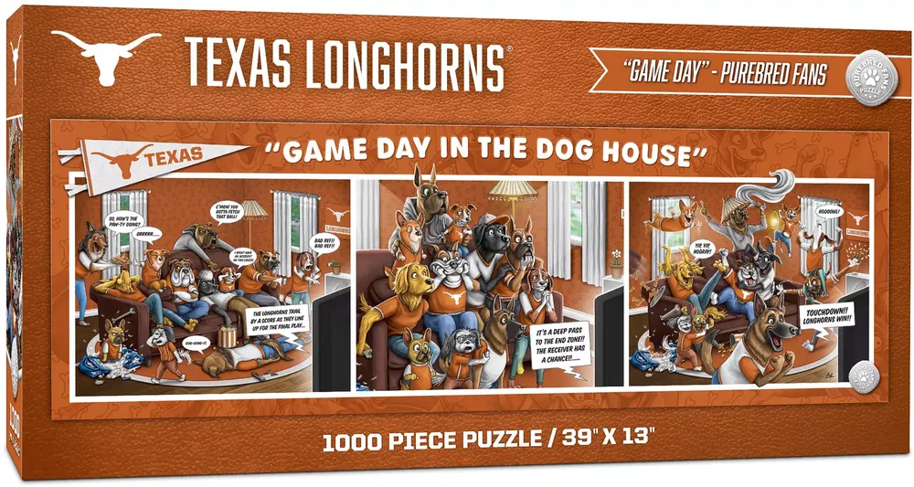 YouTheFan Texas Longhorns Game Day in the Dog House 1000-Piece Puzzle