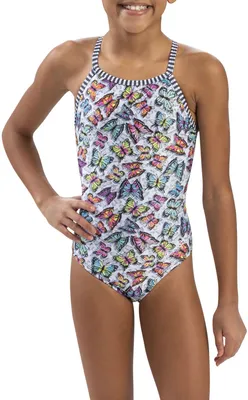Dolfin Girls' Keyhole One Piece Swimsuit