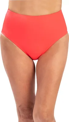 Dolfin Women's Solid High Waist Brief Swimsuit