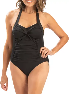 Dolfin Women's Solid Sweetheart One-Piece Swimsuit