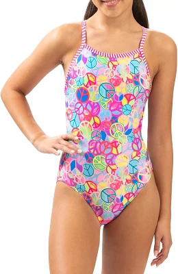 Dolfin Women's Uglies Peace Print One-Piece Swimsuit