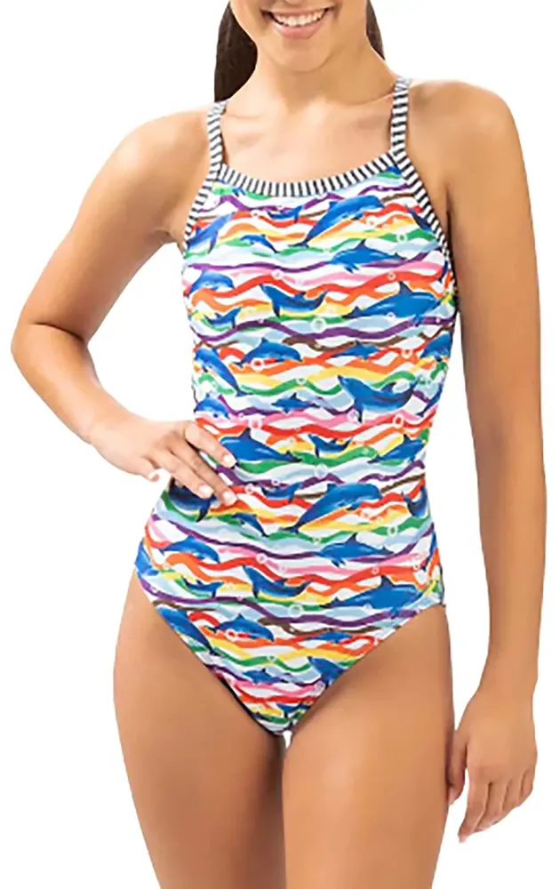 Dolfin Women's Uglies Pride Tide Printed One-Piece Swimsuit